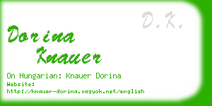 dorina knauer business card